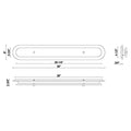 Eurofase 49177-015 Powder Coat Black Tramore, Outdoor, 38'', Powder Coat Black, Silver Glass Image 1