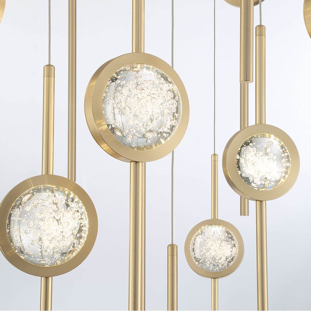 Eurofase 39465-023 Gold Barletta, Chandelier , 16-light, 32'', Gold Image 3
