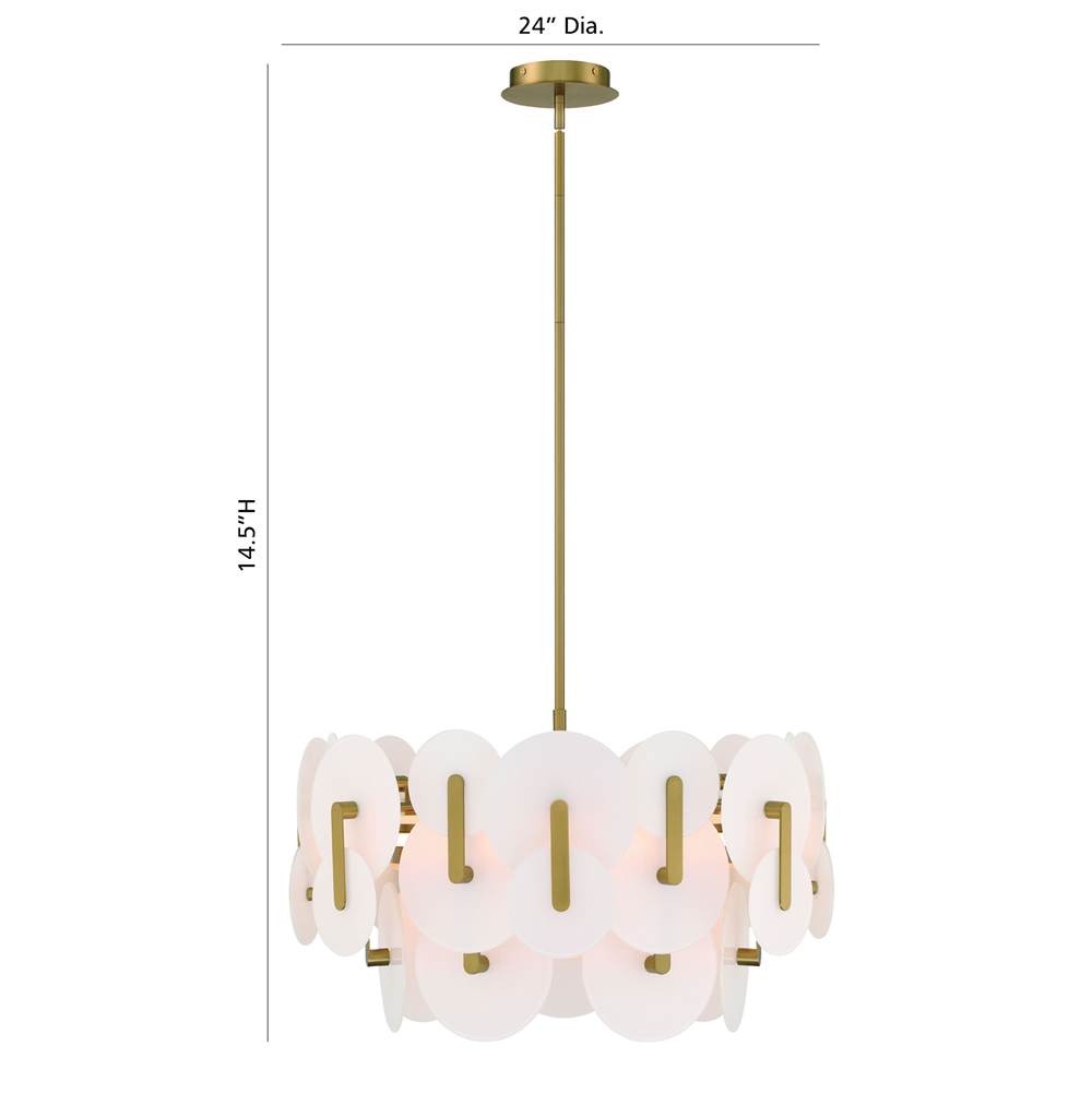 Eurofase 47209-015 Gold Nuvola, Chandelier , 24'', Gold Image 1