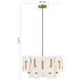 Eurofase 47209-015 Gold Nuvola, Chandelier , 24'', Gold Image 1