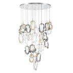 Eurofase 49238-020 Polished Nickel Norah, Chandelier, 26-light, 39'', Polished Nickel, Mixed Glass Image 6