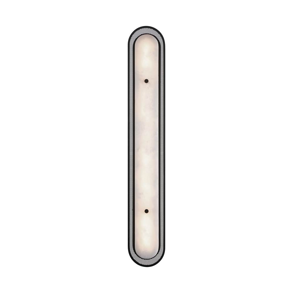 Eurofase 49445-022 Matte Black Tramore, Wall Sconce , 38'', Matte Black, Alabaster Image 7