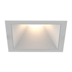 Eurofase Oscar Large 40w Square White Trim Black Baffle Wide 3500k Clear Lens