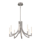 Eurofase Olette, Chandelier, 8-light, 24'', Brushed Nickel, Frosted Acrylic