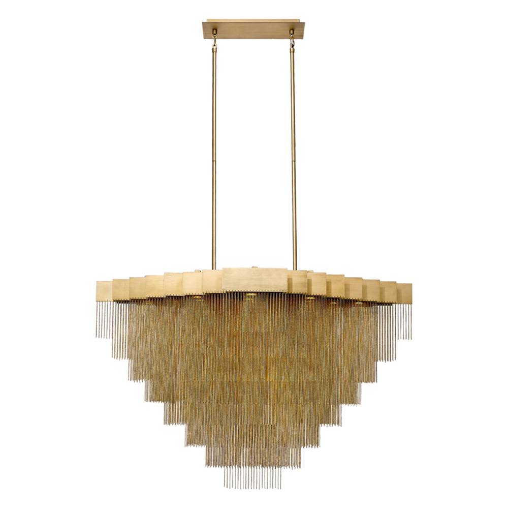 Eurofase 37096-014 Matte Gold Bloomfield, Chandelier, 22-light, 47'', Matte Gold, Gold Aluminum Image 3