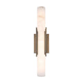 Eurofase 49033-014 Antique Brass Venna, Wall Sconce , 22'', Antique Brass, Alabaster Image 1