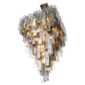 Eurofase 47913-011 Chrome Altesa, Chandelier, 46-light, 59'', Chrome, Mixed Glass Image 1
