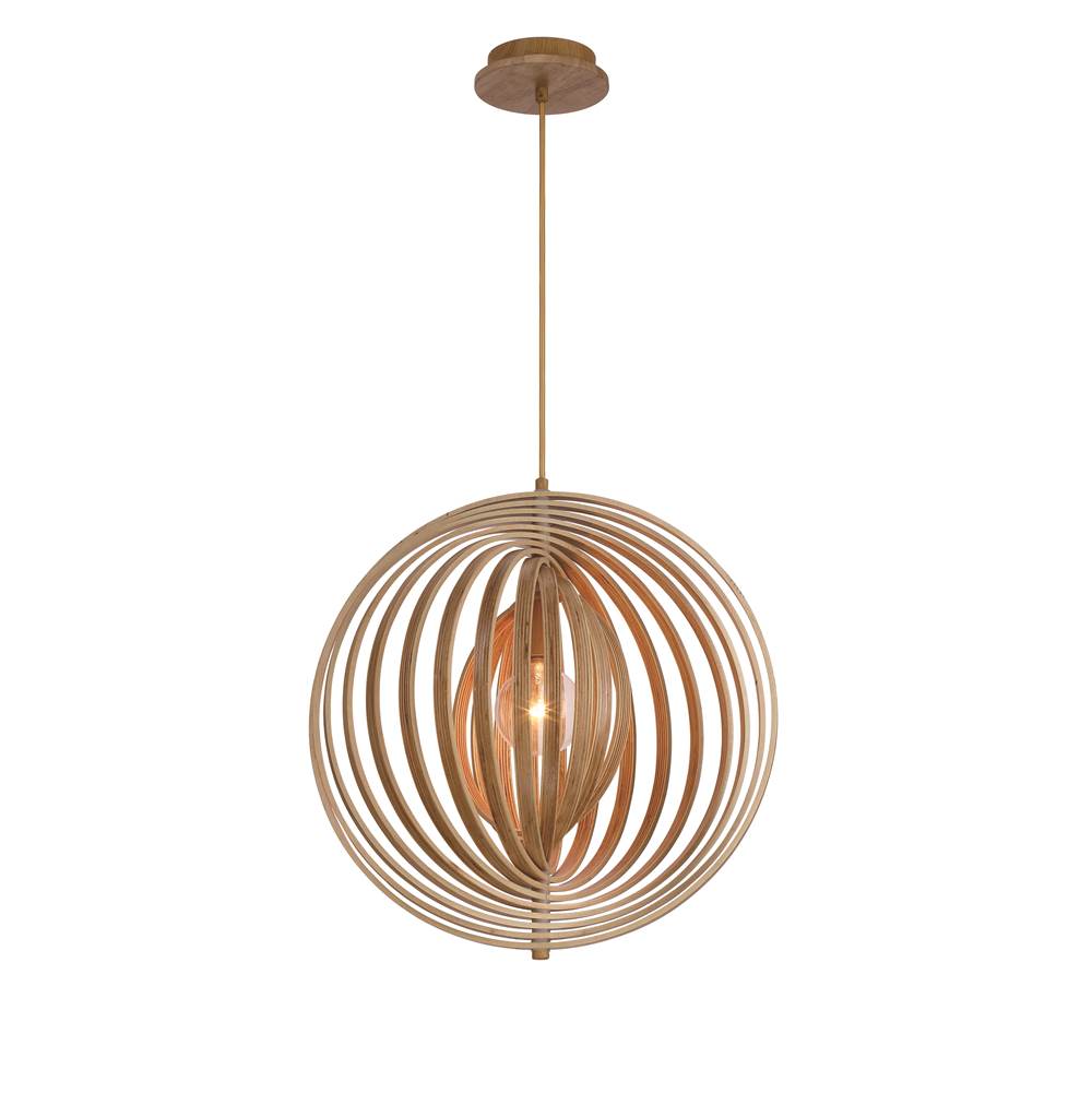 Eurofase 31873-017 Wood Abruzzo, Pendant , 20'', Wood Image 1