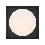 Eurofase Rover, Flush Mount, 15'', Matte Black, White Glass