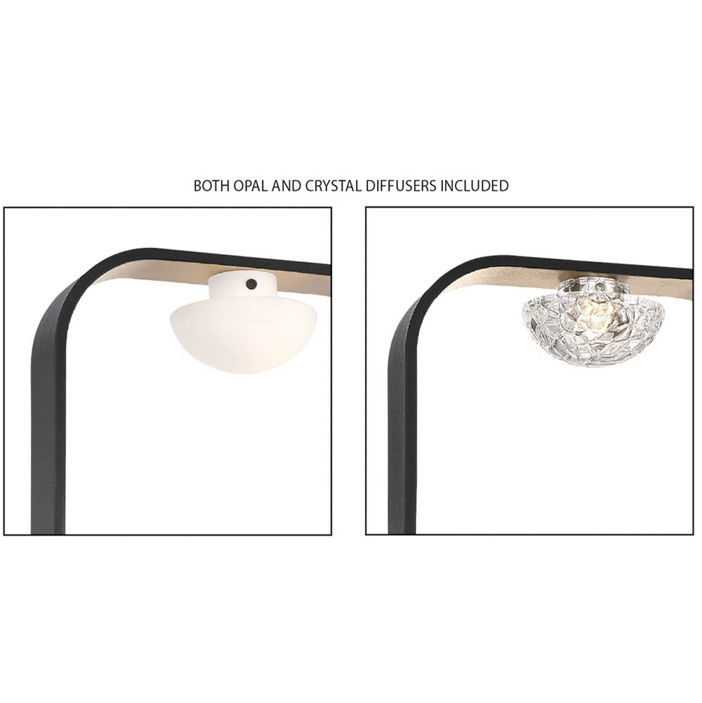 Eurofase 37076-016 Gold Black Mix Dagmar, Wall Sconce, 14'', Gold-black Mix, Clear Glass Image 2