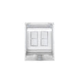 Eurofase EFDWWPW White Eurofase Efdwwpw Flush Mount Dual Duplex Stack Switch With Weatherproof Cover And Gang Box Image 1