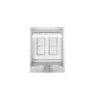 Eurofase EFDWWPW White Eurofase Efdwwpw Flush Mount Dual Duplex Stack Switch With Weatherproof Cover And Gang Box Image 1