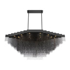 Eurofase Bloomfield, Chandelier, 28-light, 73'', Matte Black, Black Aluminum