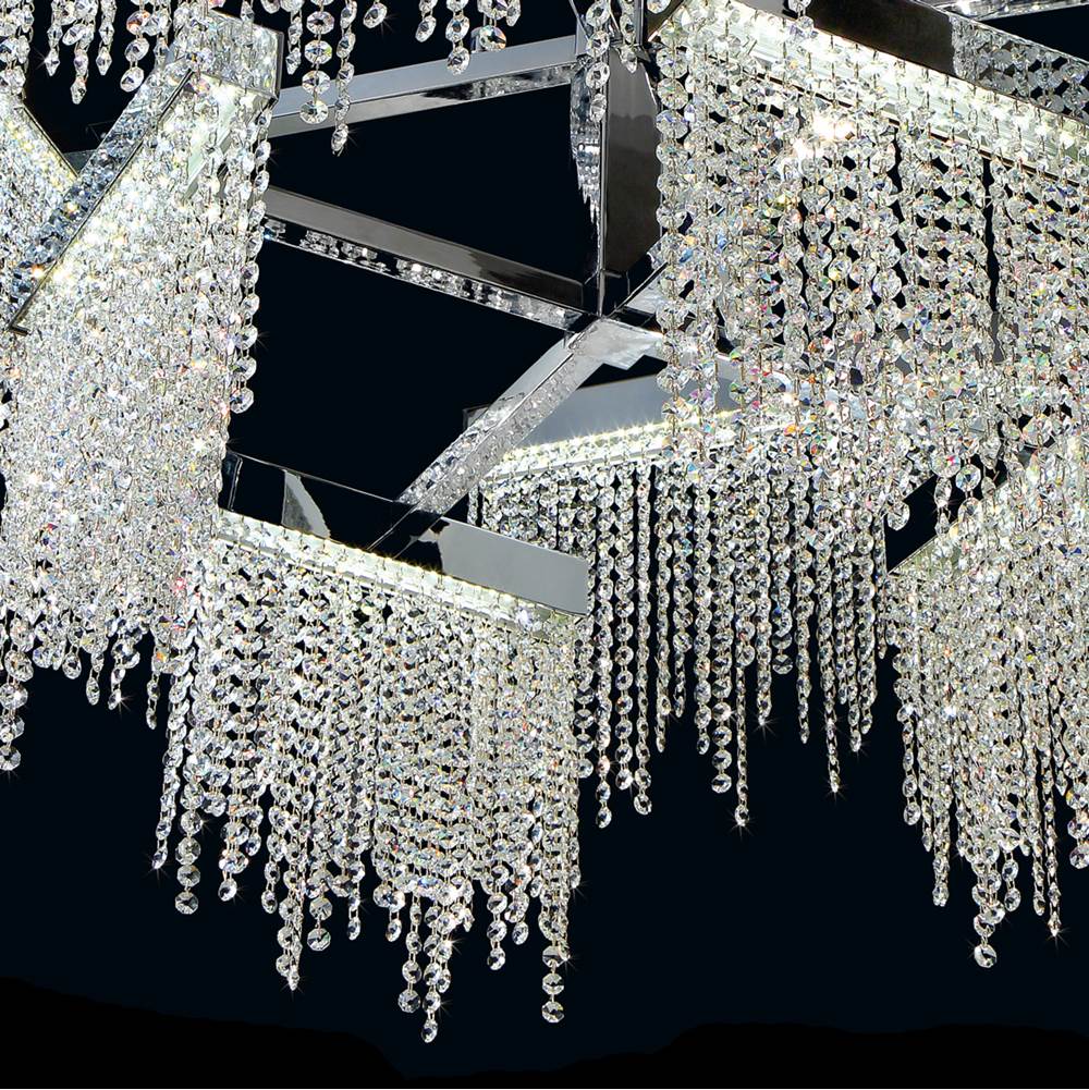 Eurofase 30005-013 Chrome Rossi, Chandelier , 10-light, 51'', Chrome Image 6