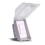 Eurofase Controls Eurofase Efswwpw Flush Mount Single Duplex Stack Switch With Weatherproof Cover And Gang Box