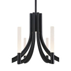Eurofase 49010-039 Matte Black Olette, Chandelier, 8-light, 24'', Matte Black, Frosted Acrylic Image 3