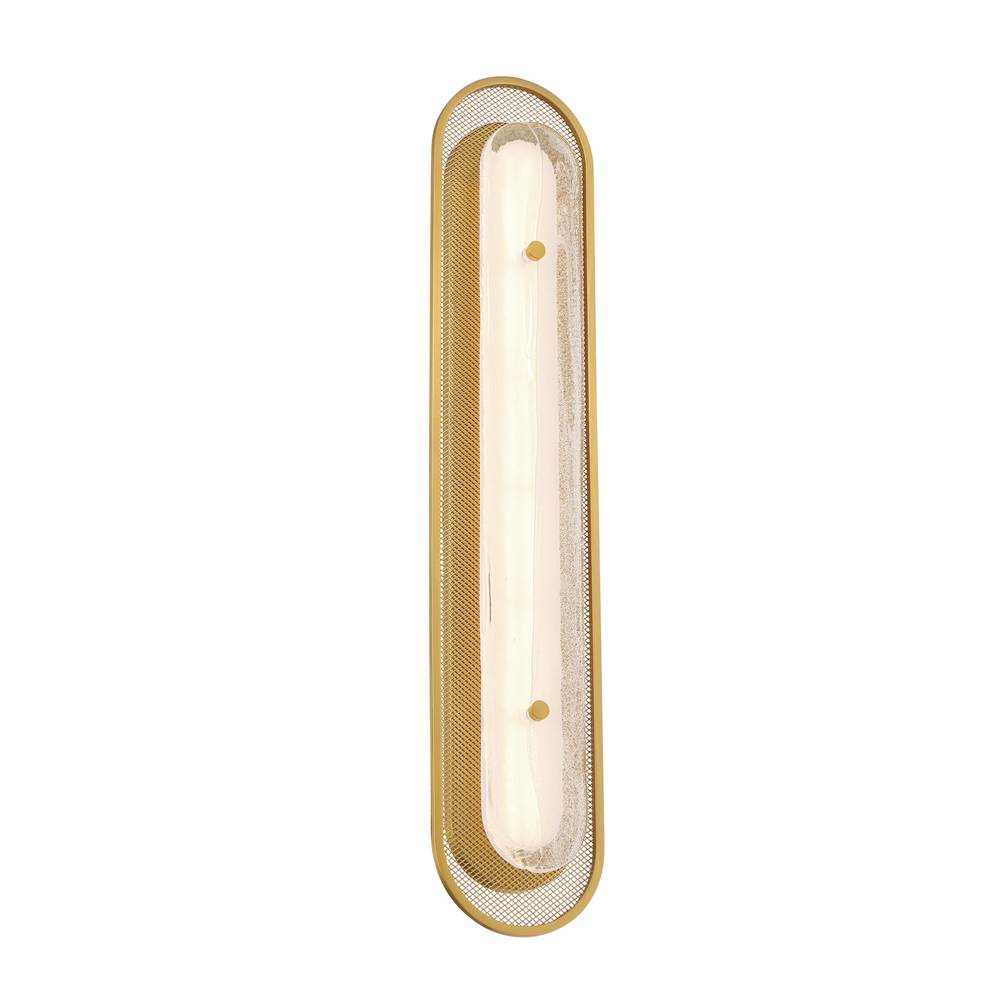 Eurofase 49174-014 Gold Tramore, Wall Sconce, 30'', Gold, Silver Glass Image 1