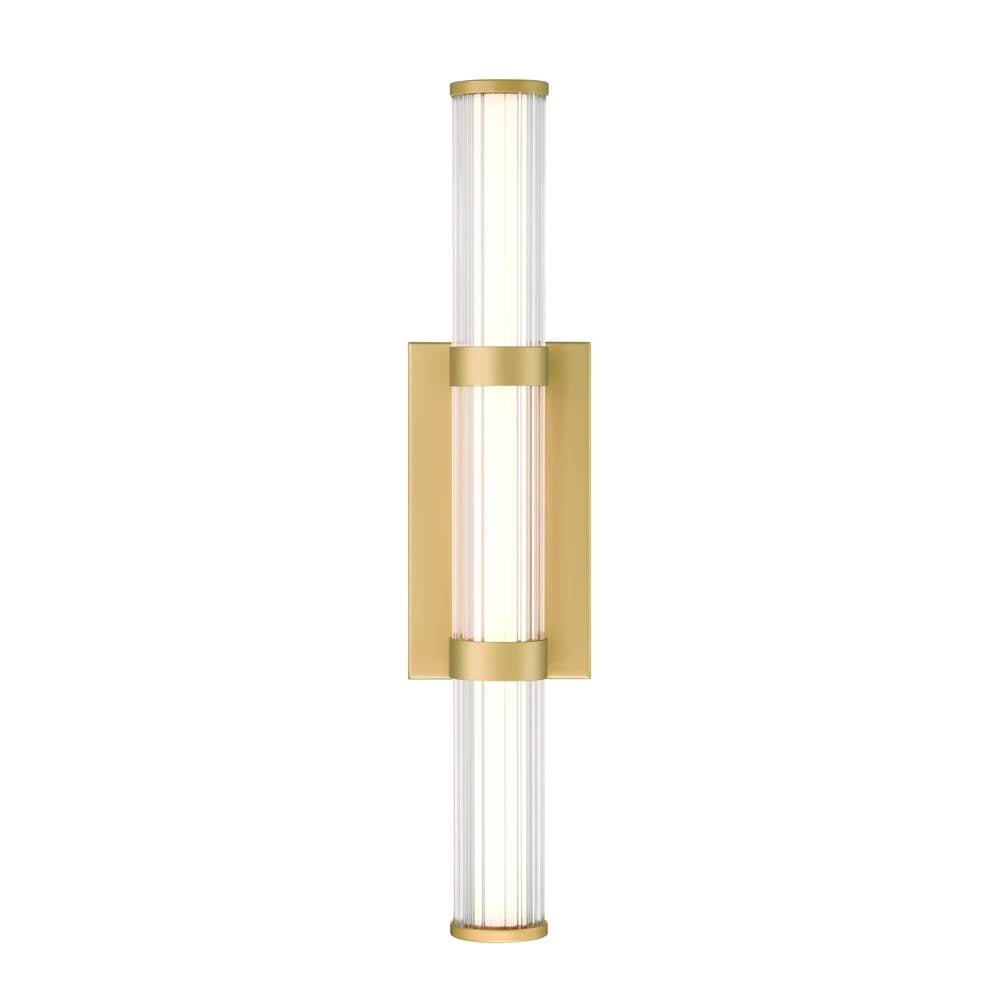 Eurofase Fayton, Outdoor, 21'', Matte Gold, Clear Glass