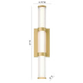Eurofase 47124-011 Matte Gold Fayton, Outdoor, 21'', Matte Gold, Clear Glass Image 1