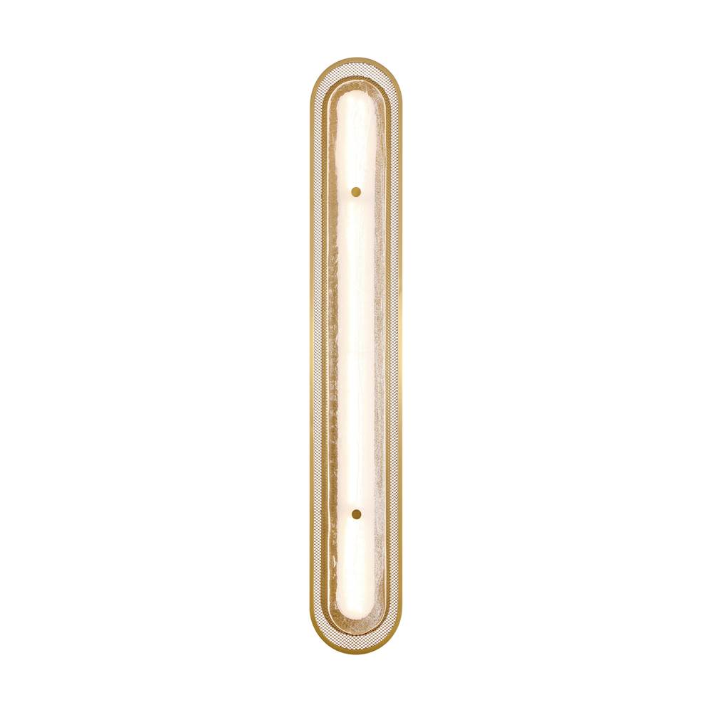 Eurofase 49176-018 Gold Tramore, Wall Sconce, 38'', Gold, Silver Glass Image 6