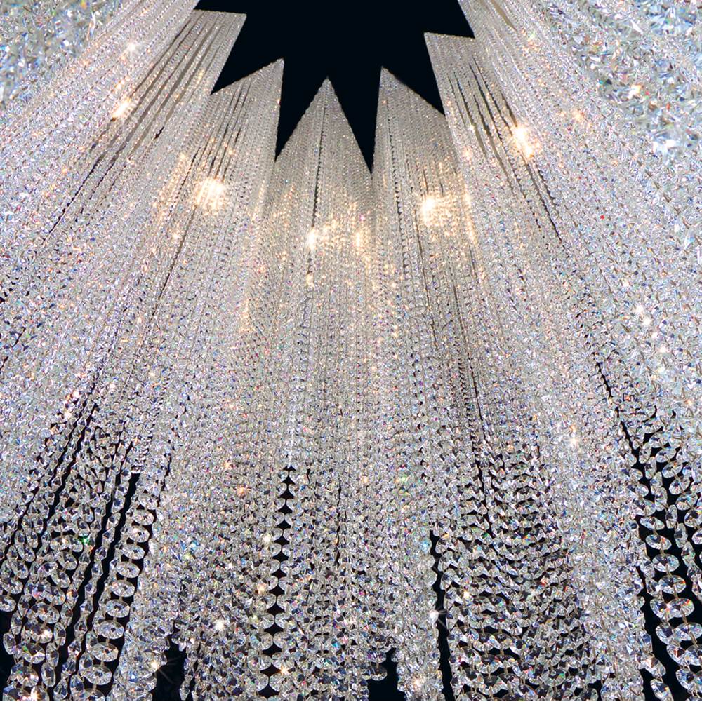 Eurofase 29052-011 Chrome Cohen, Chandelier, 24-light, 67'', Chrome, Mixed Glass Image 6