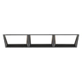 Eurofase Bravo 15w 3 Light Black Trimless Wall Wash Wide 3000k