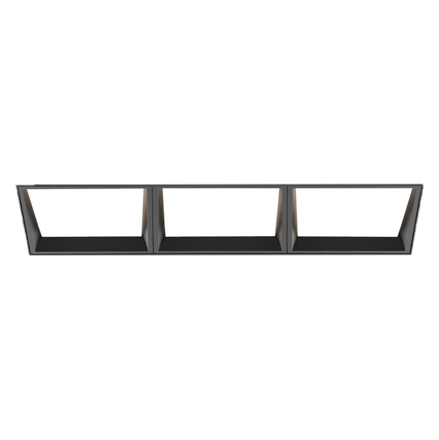 Eurofase Bravo 15w 3 Light Black Trimless Wall Wash Wide 3000k