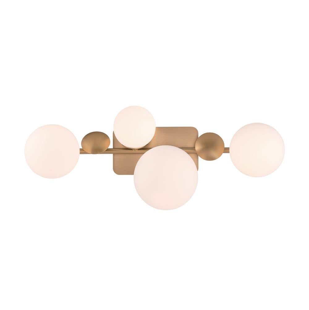 Eurofase 49086-010 Gold Vine, Vanity, 4lt, Gold, Opal Glass Image 5