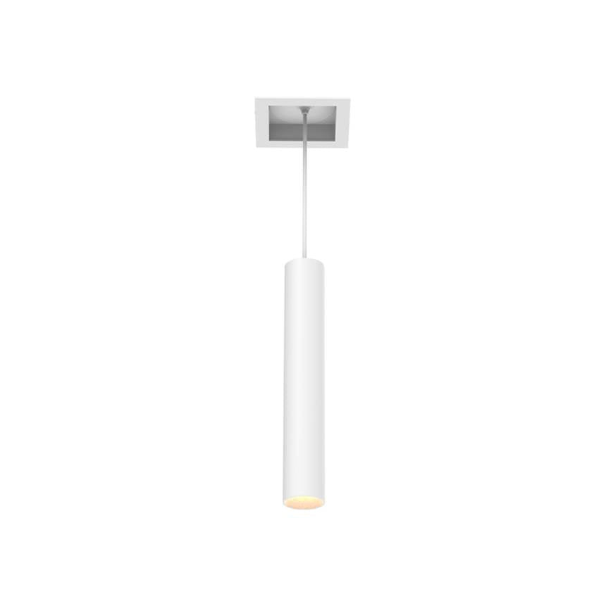 Eurofase Tango 15w 1 Light Square White Trim Suspension 3000k Clear Lens