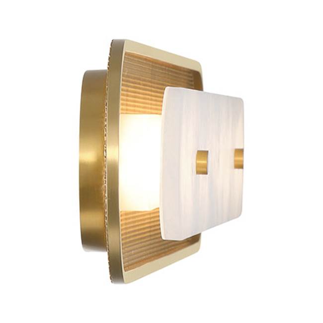 Eurofase 49176-025 Gold Tramore, Wall Sconce , 38'', Gold, Alabaster Image 7