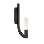Eurofase Olette, Wall Sconce, 2-light, 17'', Matte Black, Frosted Acrylic