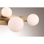 Eurofase 49086-010 Gold Vine, Vanity, 4lt, Gold, Opal Glass Image 3