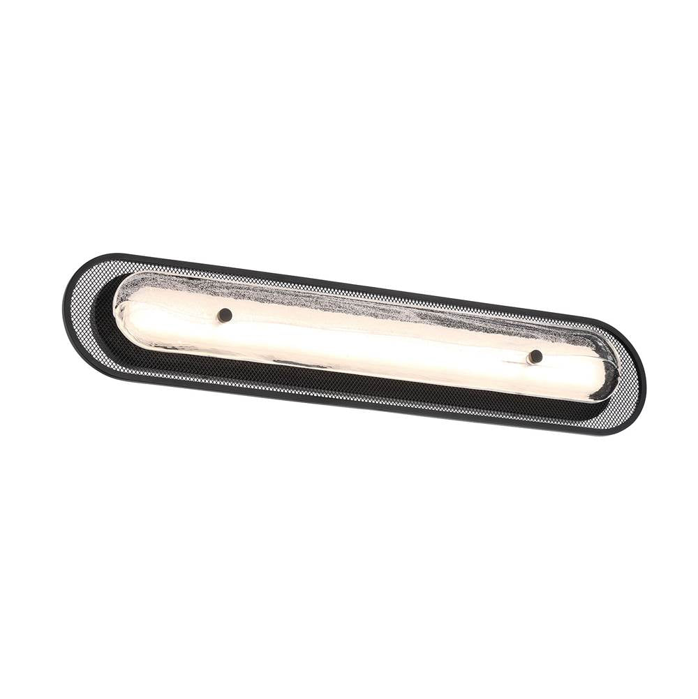 Eurofase 49444-018 Matte Black Tramore, Wall Sconce, 30'', Matte Black, Silver Glass Image 3