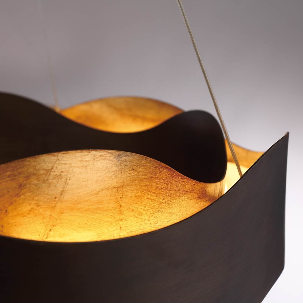 Eurofase 31384-018 Bronze Gold Mix Vaughan, Chandelier, 34'', Bronze-gold Mix, Gold Glass Image 2
