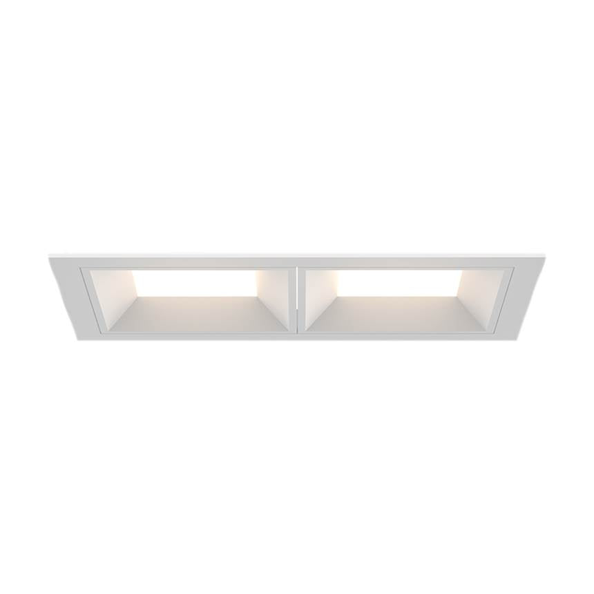Eurofase Bravo 15w 2 Light White Trim Panel Wide 4000k