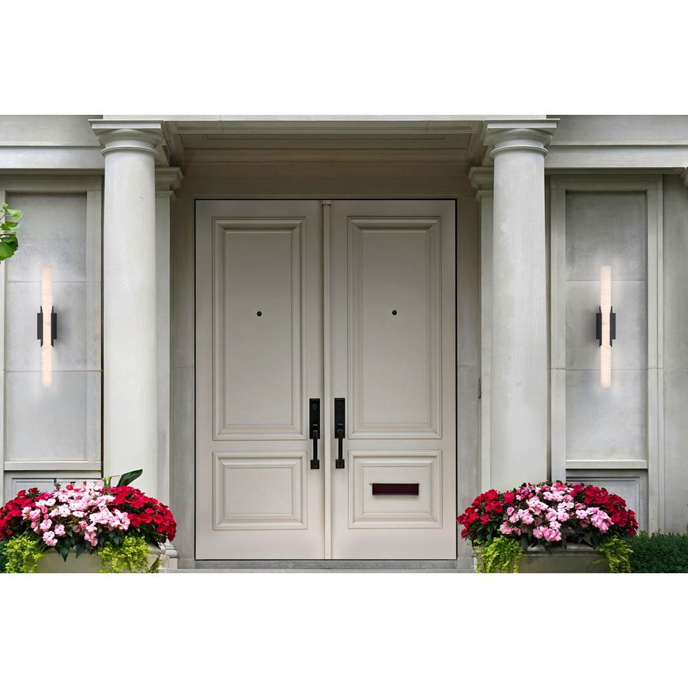 Eurofase 49036-015 Urban Bronze Venna, Outdoor , 28'', Urban Bronze, Alabaster Image 3