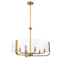 Eurofase 38155-017 Gold Campisi, Chandelier, 6-light, 28'', Gold, Clear Glass Image 1