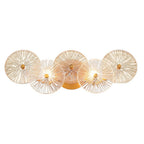 Eurofase 45700-019 Matte Gold Sue-anne, Vanity, 22'', Matte Gold, Clear-amber Glass Image 4
