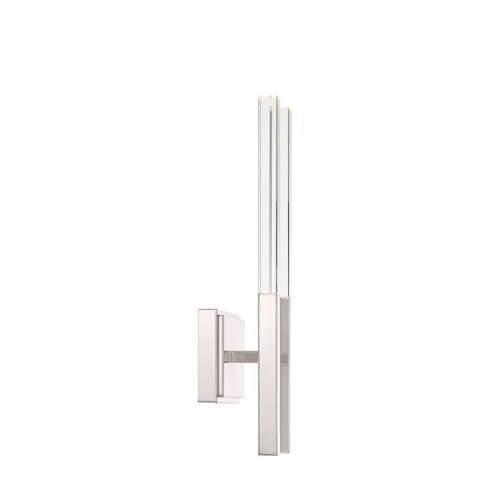 Eurofase 46426-024 Polished Nickel Benicio, Wall Sconce, 2-light, 18'', Polished Nickel, Clear Glass Image 3