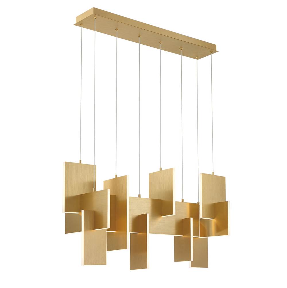 Eurofase Coburg, Chandelier , 3-light, 42'', Brushed Gold