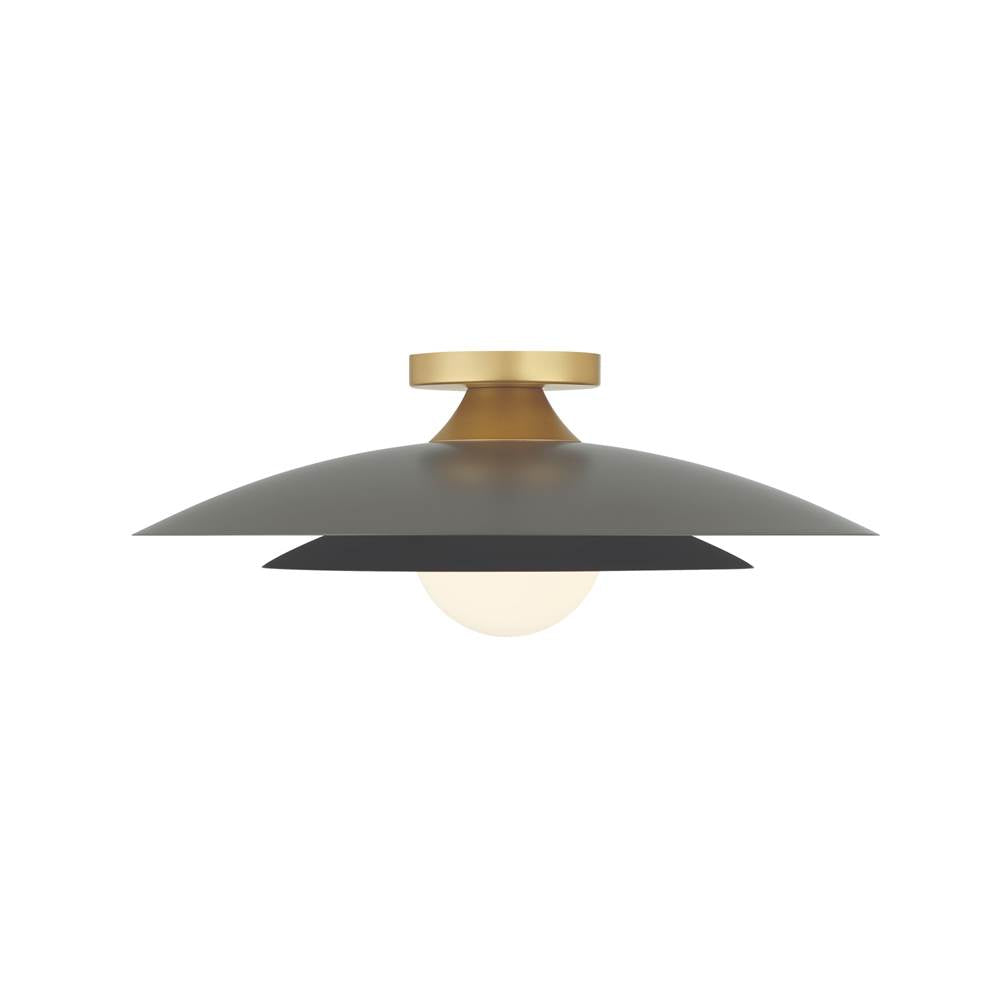 Eurofase 46815-033 Matte Grey Welsh, Flush Mount, 18'', Matte Grey, White Glass Image 2
