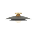 Eurofase 46815-033 Matte Grey Welsh, Flush Mount, 18'', Matte Grey, White Glass Image 2