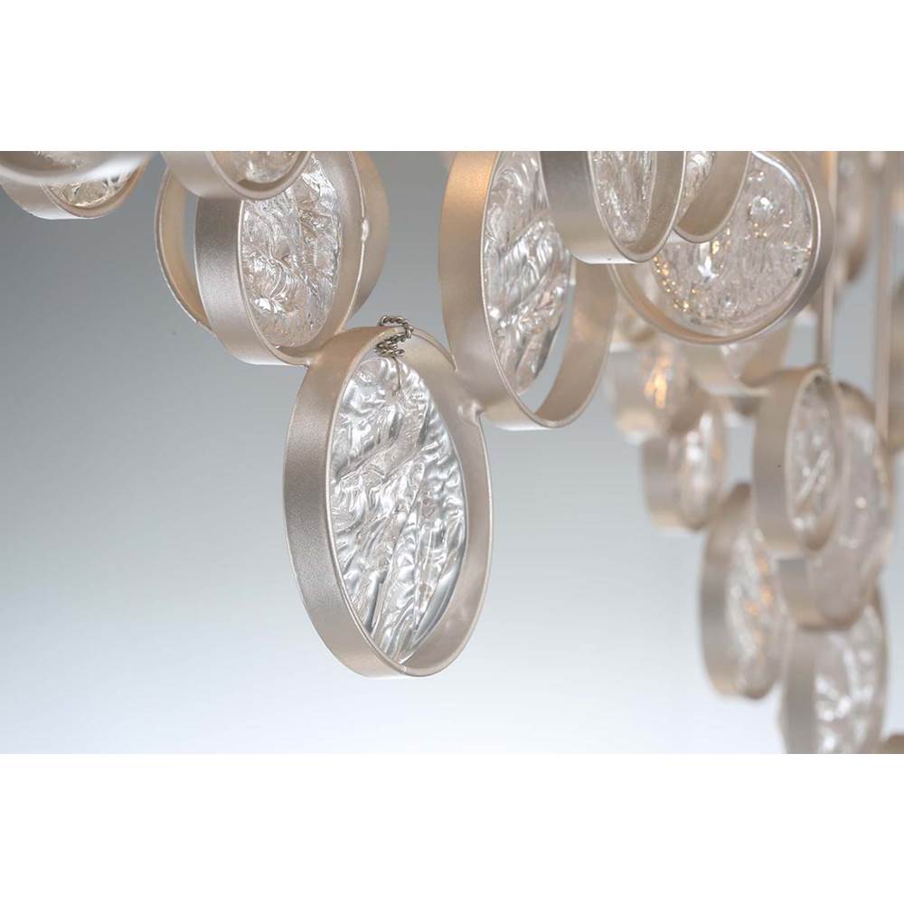 Eurofase 34030-011 Chrome Trento, Chandelier, 7-light, 25'', Chrome, Clear Glass Image 5