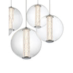 Eurofase 45737-015 Chrome Atomo, Chandelier, 5-light, 26'', Chrome, Clear Glass Image 1