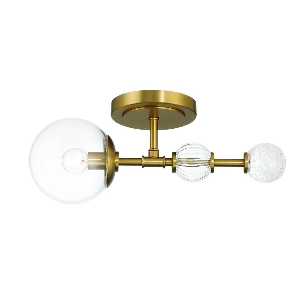 Eurofase 47358-010 Gold Traiton, Wall Sconce, 15'', Gold, Clear Glass Image 2