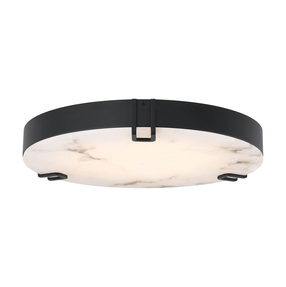 Eurofase 48959-025 Matte Black Noga, Flush Mount , 22'', Matte Black, Alabaster Image 5