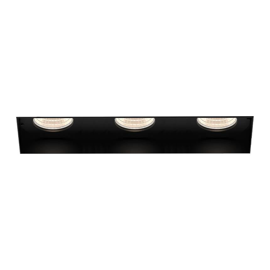 Eurofase Tango 15w 3 Light Black Trimless Narrow 3000k Clear Lens