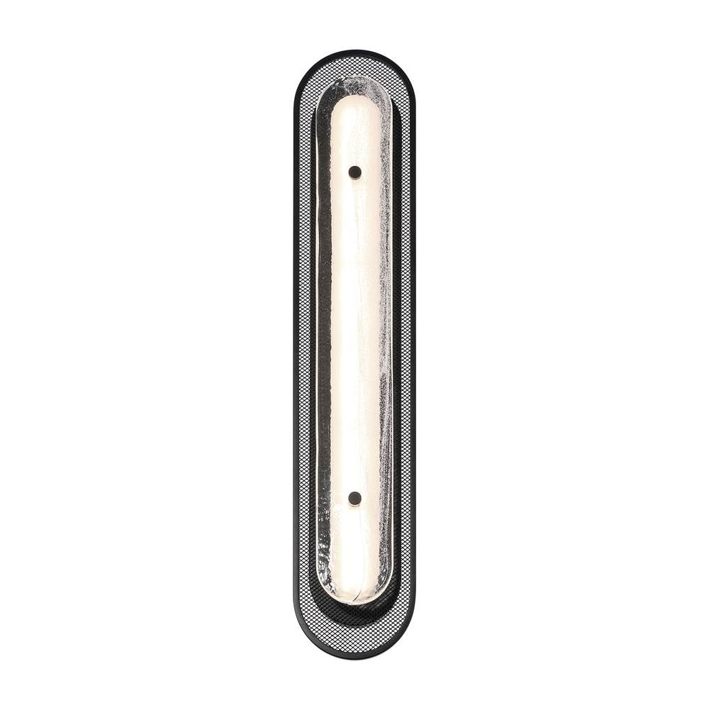 Eurofase 49444-018 Matte Black Tramore, Wall Sconce, 30'', Matte Black, Silver Glass Image 9