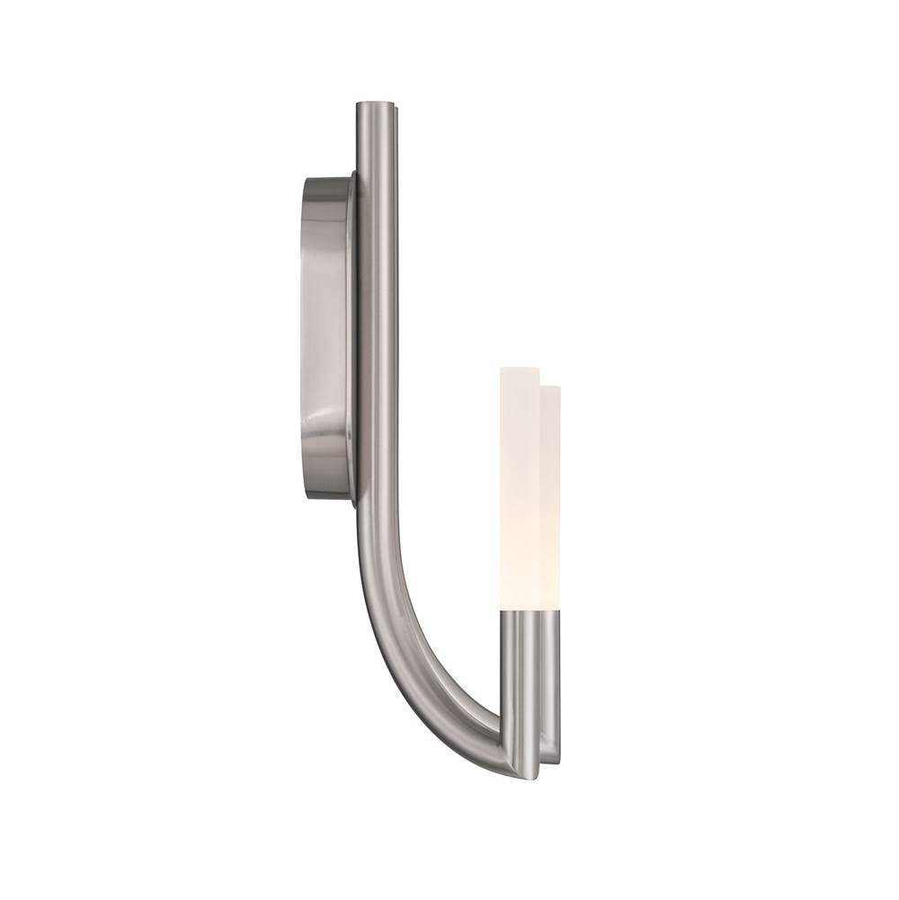Eurofase 49009-026 Brushed Nickel Olette, Wall Sconce, 2-light, 17'', Brushed Nickel, Frosted Acrylic Image 1