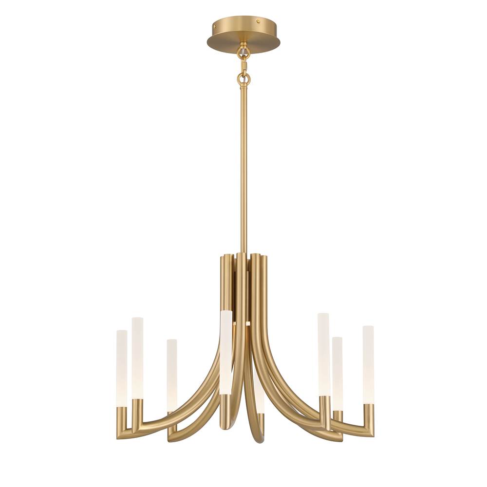Eurofase 49010-015 Gold Olette, Chandelier, 8-light, 24'', Gold, Frosted Acrylic Image 2